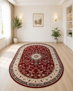 Covor Clasic Sufragerie, Model Lotos 523 210, Oval 100x100