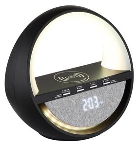 Globo 39907S - Lampă de birou reîncărcabilă LED RGBW Dot cu difuzor SOUNDRA LED/3,5W/5V 1800 mAh