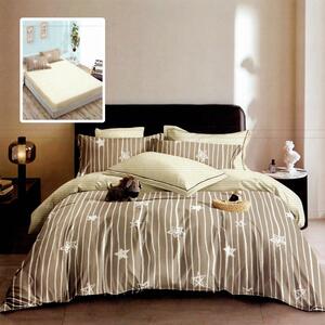 Lenjerie de pat 6 Piese Bumbac 100% Finet Model Stelute
