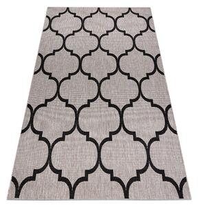Covor sisal Floorlux 20608 marocani trellis argintiu si negru - SECUNDAR-COTATI PRODUSUL