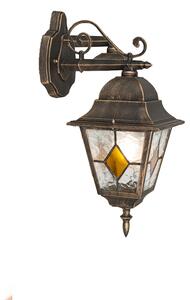 Lămpă de perete exterioară inteligentă vintage bronz cu Wi-Fi A60 - Antigua