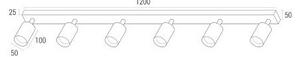 Spot LED ANGIE 6xGU10/4,7W/230V