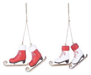 Set de 2 ornamente suspendate în formă de patine Ego Dekor