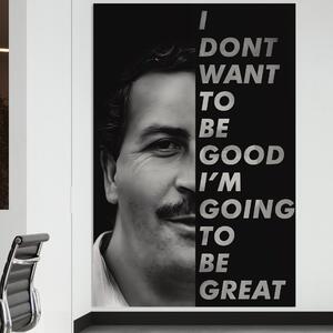 Tablou Canvas Premium LuxCanva® B1051, Pablo Escobar , Birou, Columbia, Baron, Escobar, Culori Vibrante
