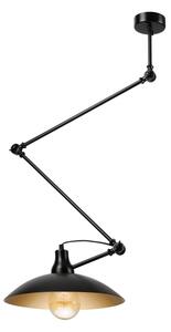 Brilagi - Lustră LED pe tijă IRONBEAM 1xE27/60W/230V neagră