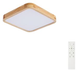 Brilagi - Corp de iluminat LED dimabil WOODLINE SQUARE LED/48W/230V, stejar 40x40 cm + telecomandă