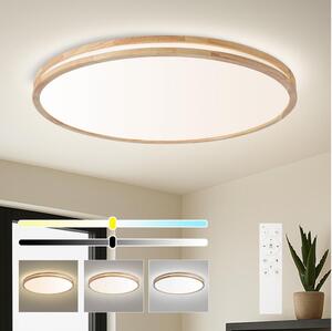 Brilagi - Corp de iluminat LED dimabil MOLINA LED/128W/230V 3000-6000K, stejar, diam. 100 cm + telecomandă
