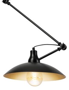 Brilagi - Lustră LED pe tijă IRONBEAM 1xE27/60W/230V neagră