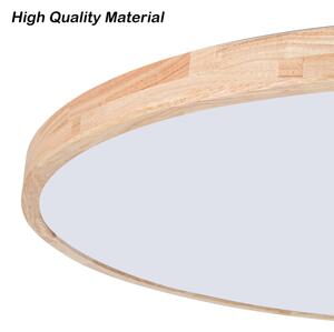 Brilagi - Lampă LED dimabilă WOODLINE, 128W, 230V, 3000-6000K, stejar, diametru 100 cm + telecomandă