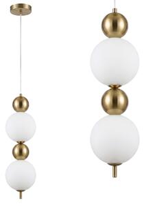 Lampă de plafon suspendată LED LHJ116-2CP aur periat