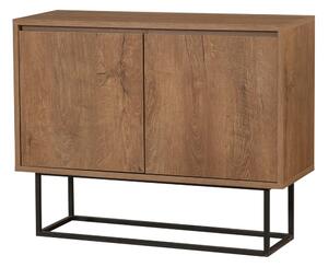 Dulap în culoare naturală cu aspect de lemn de nuc 90x72 cm Rodez – Kalune Design