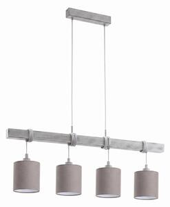 Brilagi - Lustru LED suspendat pe cablu NUBILA 4xE27/60W/230V gri/antracit