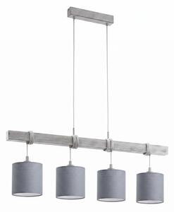 Brilagi - Lustra LED pe cablu NUBILA 4xE27/60W/230V gri