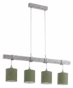 Brilagi - Candelabru LED pe cablu NUBILA 4xE27/60W/230V gri/verde