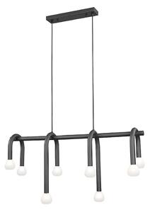 Candelabru suspendat pe cablu DELORI, 8xG9/28W/230V, negru