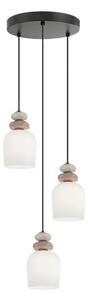 Candelabru suspendat pe cablu HILDA 3xE14/40W/230V negru/maro