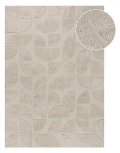Covor crem țesut manual din bumbac 80x150 cm Ada Arch Geo – Flair Rugs