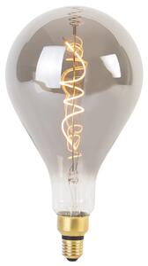 Bec LED cu filament spiralat E27 reglabil A165 fum 4W 120lm 1800K