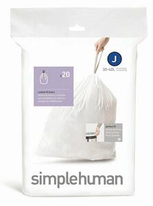 Simplehuman Saci pentru coșul de gunoi J 30-45 l, 20 buc