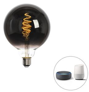 Bec LED inteligent E27 G125 negru 4W 60lm 1800-3000K