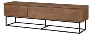 Comodă TV în culoare naturală cu aspect de lemn de nuc 180x50 cm Rodez – Kalune Design