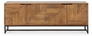 Comodă TV în culoare naturală din lemn de mango 160x58 cm Nereida – Marckeric
