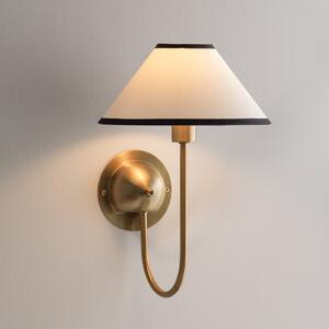 Globen Lighting Aplică de perete IRIS la Lighting, culoare crem, înălțime 32 cm, Bej, Camera de zi / sufragerie, Țesătură / Textil, Scandinavă