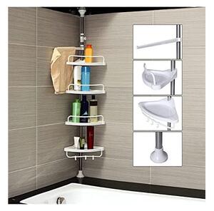 Raft de colt pentru baie, Songmics, 95-300 cm, BCB02SW
