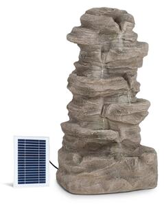 Blumfeldt Stonehenge XL, fântână solară, iluminat cu LED-uri, polirășină, baterie litiu-ion