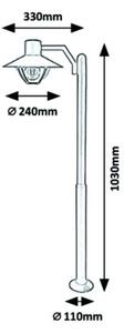 Rabalux - Lampă exterior 1xE27/10W/230V IP44