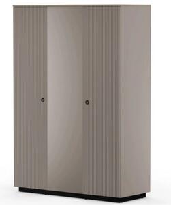 Dulap modern dormitor DOMINICA, grej/stejar, PAL laminat, 153x60x218 c