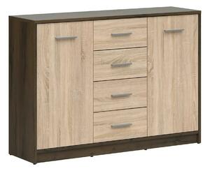 Comoda NEPO PLUS, stejar nobil/stejar sonoma, PAL laminat, 119x34x84 c