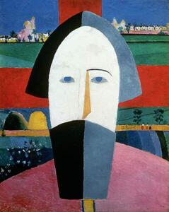 Malevich, Kazimir Severinovich - Reproducere The Head of a Peasant, (30 x 40 cm)
