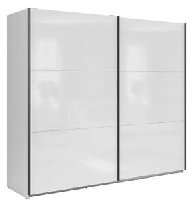 Dressing TETRIX, alb lucios, PAL, cu 2 usi, 220x60x196 cm