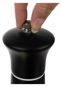 Set 2 rasnite sare si piper, capacitate 60 ml, reglare grad macinare, forma ergonomica, alb si negru mat, 22x5.2 cm