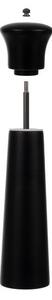 Set 2 rasnite sare si piper, capacitate 60 ml, reglare grad macinare, forma ergonomica, alb si negru mat, 22x5.2 cm