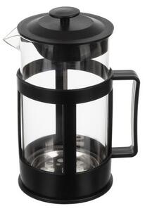 Presa franceza pentru cafea si ceai, capacitate 1 litru, pentru 3-6 persoane, infuzor sticla, sita si piston otel inoxidabil