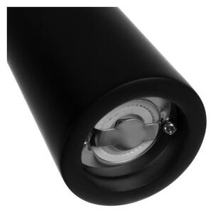 Set 2 rasnite sare si piper, capacitate 60 ml, reglare grad macinare, forma ergonomica, alb si negru mat, 22x5.2 cm