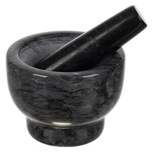 Mojar cu pistil, pentru condimente si ierburi aromatice, marmura naturala