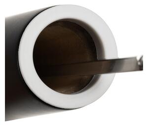 Set 2 rasnite sare si piper, capacitate 60 ml, reglare grad macinare, forma ergonomica, alb si negru mat, 22x5.2 cm