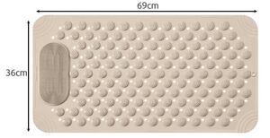 Covoras de baie, ventuze antiderapante, suprafata masaj, 36x69 cm, PVC