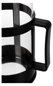 Presa franceza pentru cafea si ceai, capacitate 1 litru, pentru 3-6 persoane, infuzor sticla, sita si piston otel inoxidabil