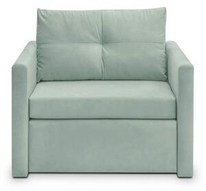 Fotoliu extensibil BUNIO, stofa catifelata verde menta - Modoo 2313, 9