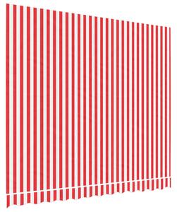 Pânză de rezervă copertină, roșie și albă, 3x2,5 m