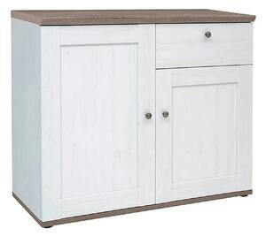 Comoda STOCKHOLM, alb andersen/stejar sonoma, PAL, 103x43x88 cm