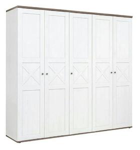 Dressing STOCKHOLM, pin alb andersen/stejar sonoma, PAL, cu 5 usi, 243