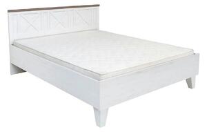 Cadru pat STOCKHOLM 160x200, pin alb andersen/stejar sonoma, PAL