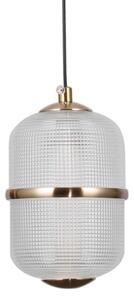 ITALUX PND-34375-1-BK - Lustră LED suspendată pe cablu ALANI LED/6W/230V 3000K negru/auriu