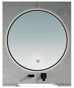 Brilagi - Oglindă de baie VENA BLACK cu LED, 19W/230V, 60 cm, IP44, CRI 90, dimerizabilă + CCT