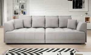 Canapea moderna pentru living TIGA, stofa catifelata crem - Whisper 01